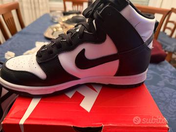 Scarpe Nike Dunk High Black White N42