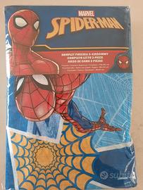 Lenzuola 3 pezzi Spiderman letto singolo NUOVI