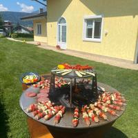 Barbecue, BBQ in corten, piano cottura 110cm x 8mm