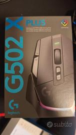 Logitech G502 X PLUS wireless nero con garanzia