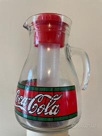 Brocca vintage originale Coca-Cola in vetro