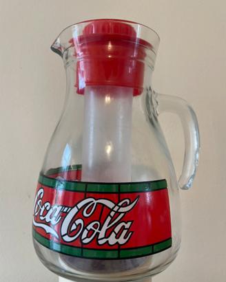 Brocca vintage originale Coca-Cola in vetro