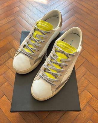 Scarpe Crime Londo Low Top Distressed Pelle Uomo45