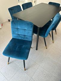 Set Tavolo e 6 sedie salotto
