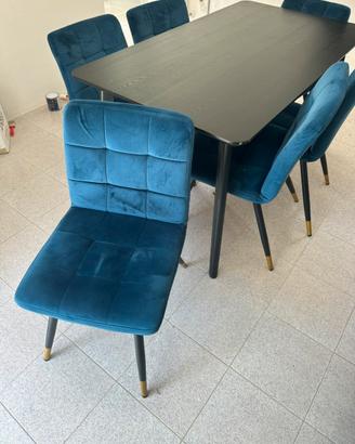 Set Tavolo e 6 sedie salotto