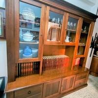 Libreria Vetrina Credenza Antica in legno