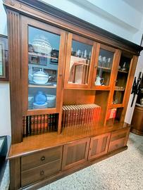Libreria Vetrina Credenza Antica in legno