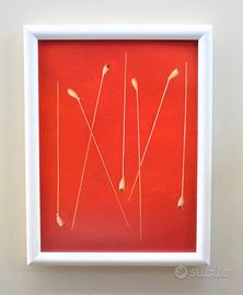 Quadro Sette pipe di Antonio Bueno con cornice