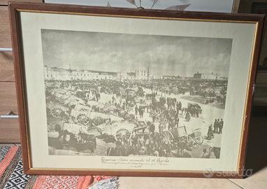 quadro stampa antica fiera di gravina