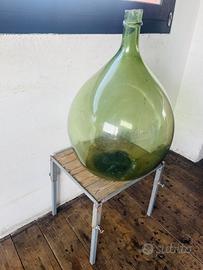 Antica damigiana in vetro soffiato (12)