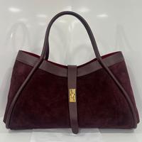 Borsa in vera pelle scamosciata