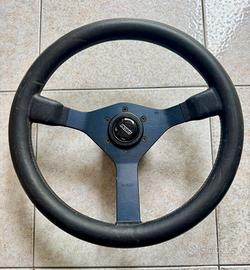 Volante Momo Pelle Razze  Blu MOZZO PANDA 4x4 750