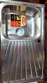 lavello cucina inox 85x50 gocciolatoio dx