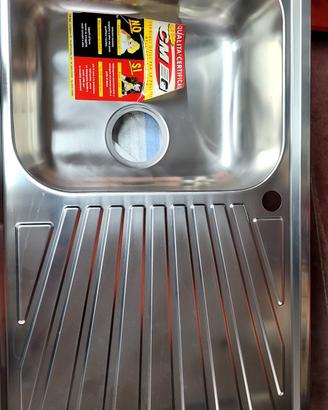 lavello cucina inox 85x50 gocciolatoio dx