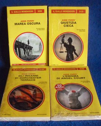 Lotto 4 libri Il Giallo Mondadori ANNE PERRY