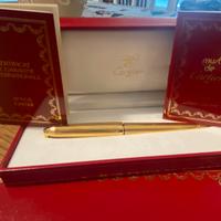 Penna sfera in oro Cartier vintage