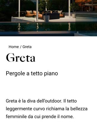 Pergola RGM modello Greta + tende ombreggianti