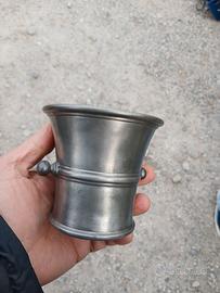 Raro mortaio in peltro