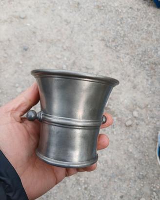 Raro mortaio in peltro