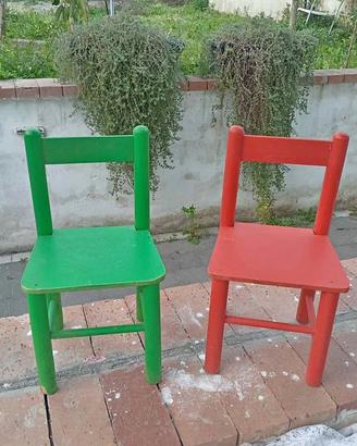 Sedie x bimbi vari colori