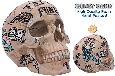 Salvadanaio Teschio Calaveras Tattoo Money Box