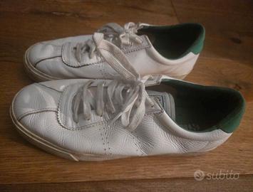 Scarpe Superga bianche e verde