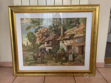 Quadro ricamato a mano
