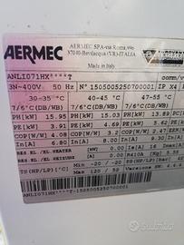 ciller pompa di calore trifase inverter aermec hnl