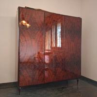 Armadio Vintage anni '50/'60 in Radica Lucida