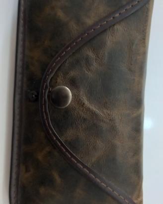 Fodero in pelle belstaff per occhiali