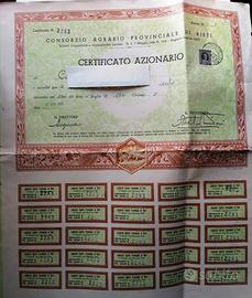 Certificati azionari e assicurativi