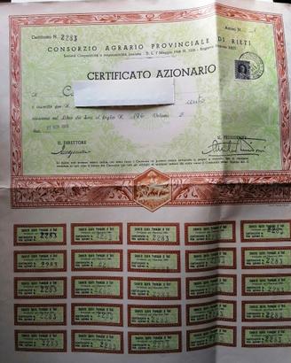 Certificati azionari e assicurativi