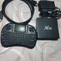 Mini Box Android Tv x96 8Gb, con Telecomando