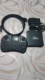 Mini Box Android Tv x96 8Gb, con Telecomando