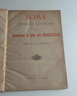 Libro antico Roma Giornale illustrato della..