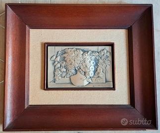 Quadretto su lastra d'argento 925 Ottaviani