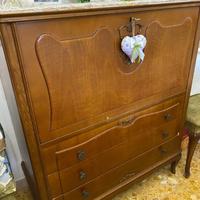 Ribaltina con 3 cassetti in noce