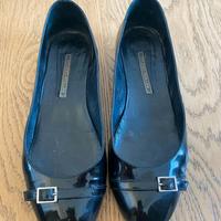 Scarpe ballerine Pollini nere in vernice