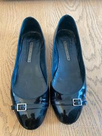 Scarpe ballerine Pollini nere in vernice
