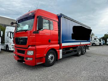 MAN 26-440 TGX CASSONE + TELONE 6X2 RETARDER