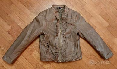 Giacca in ecopelle imbottitita per bambina