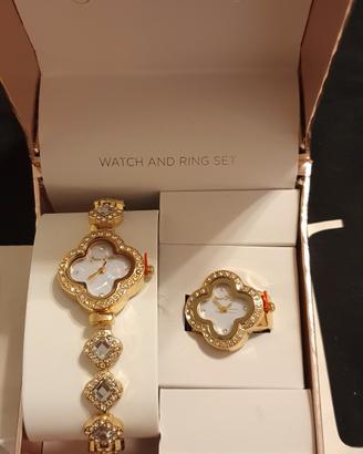 Jessica Carlyle set Bracciale e anello Orologio 