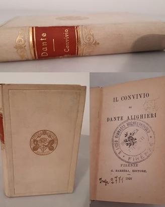 IL CONVIVIO, DANTE ALIGHIERI, G. Barbèra Editore