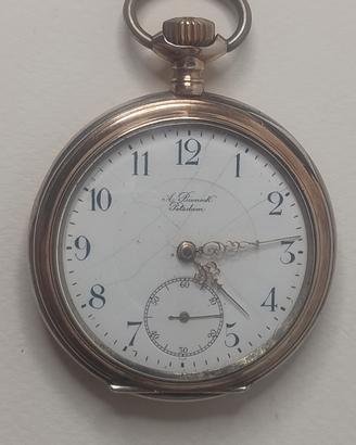 Orologio da tasca in argento antico funzionante