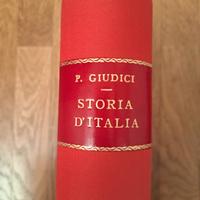 1^ volume Storia d’Italia di Palo Giudici 1929