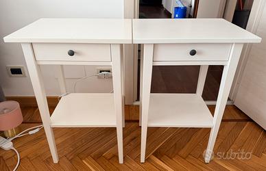 Comodini hemnes ikea bianchi