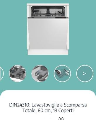 Lavastoviglie beko din 24310