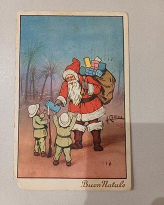 Cartolina Natale Vintage 1940 