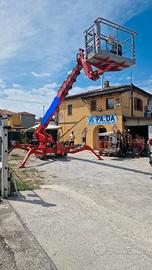 Piattaforma aerea cingolata 30 metri marca teupen