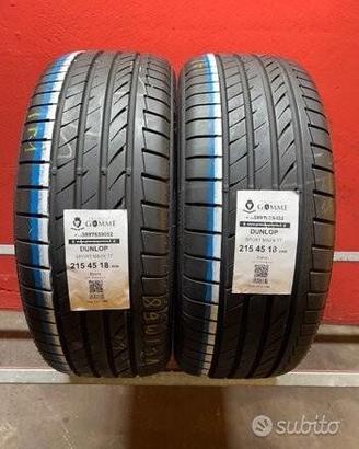 2 gomme 215 45 18 dunlop a3374